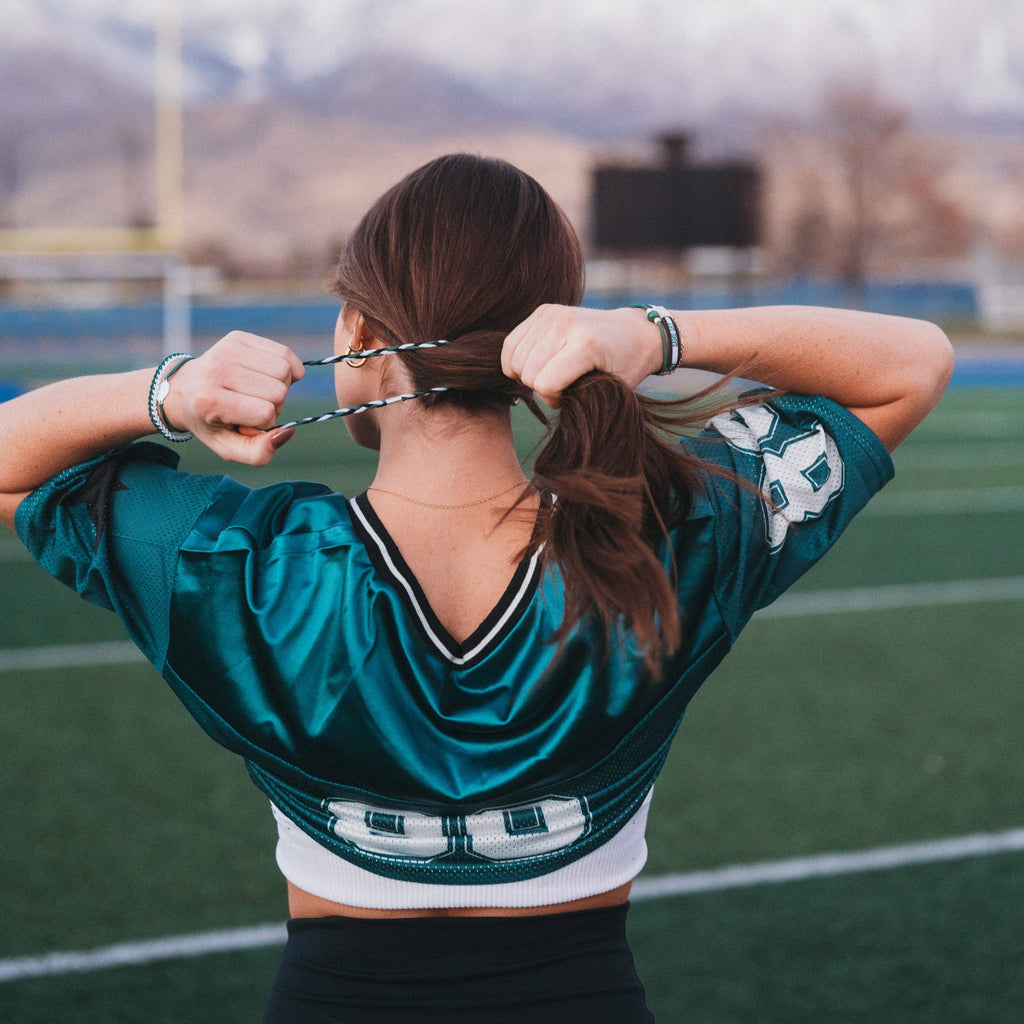 Hair Tie + Bracelet - Game Day (Green)