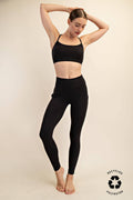 Unbothered Leggings w/ Pocket (Black)
