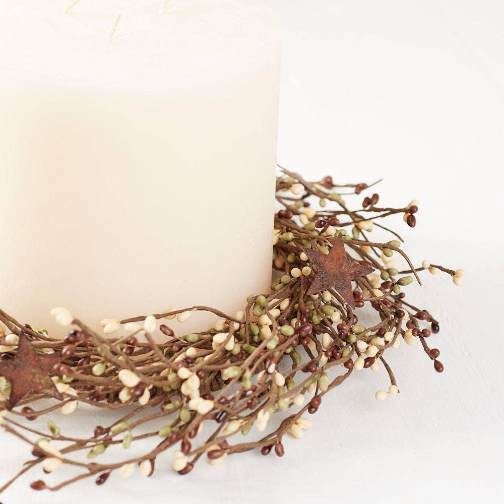 Pip Berry Rusted Star Candle Ring