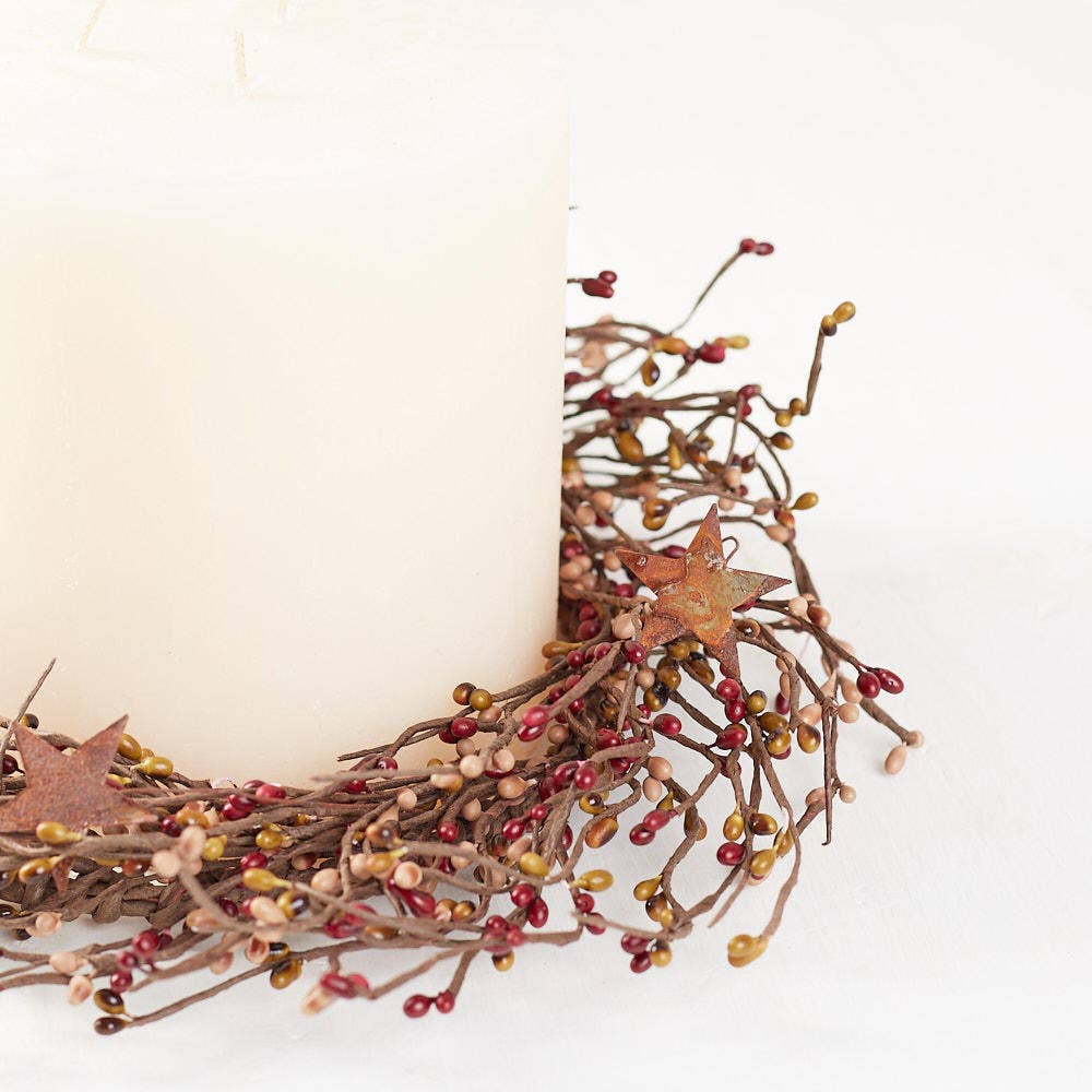 Pip Berry Rusted Star Candle Ring