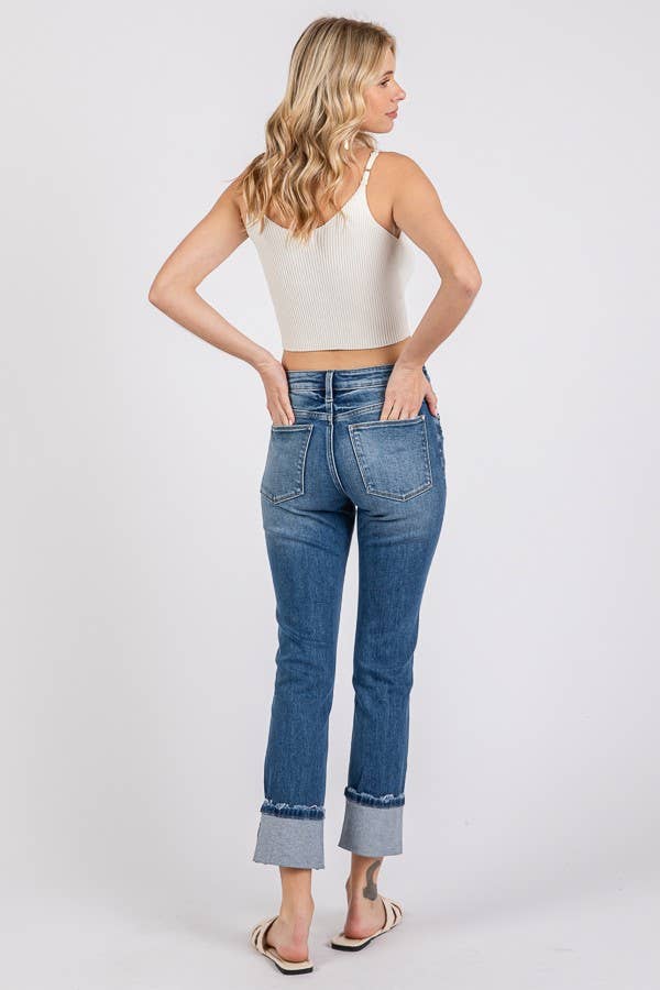 Bad Hem Cuffed Jeans