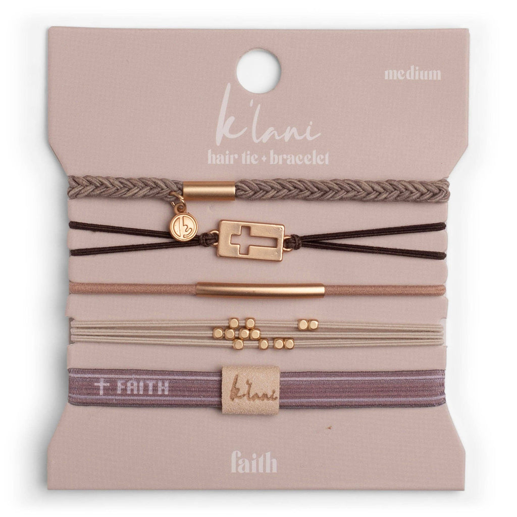 Hair Tie + Bracelet - Faith