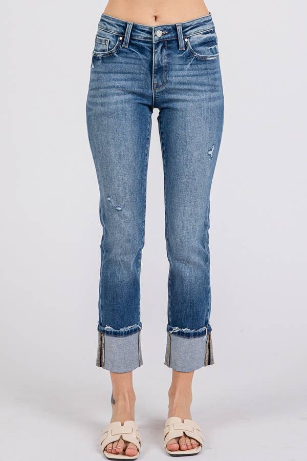 Bad Hem Cuffed Jeans