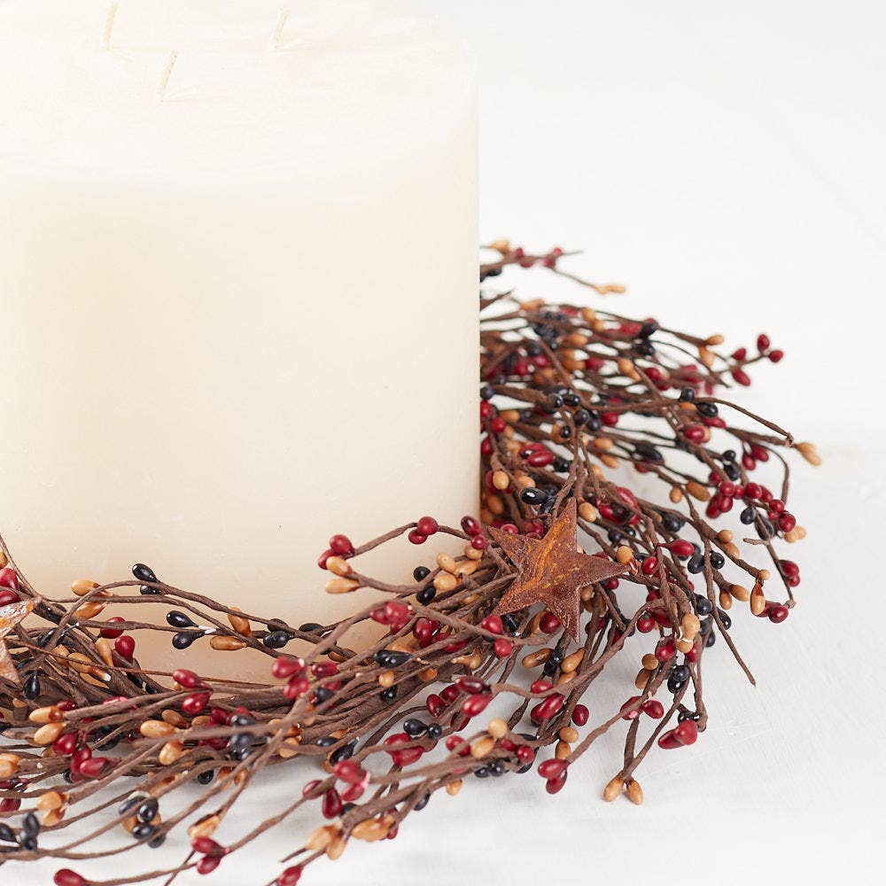 Pip Berry Rusted Star Candle Ring