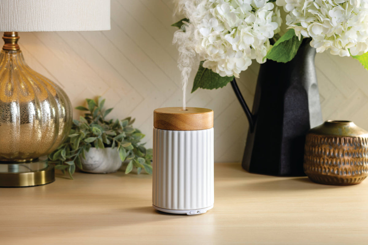 Wood & Ceramic Ultra Sonic Essential Oil Diffuser