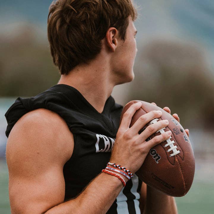 Hair Tie + Bracelet - Game Day (Red)