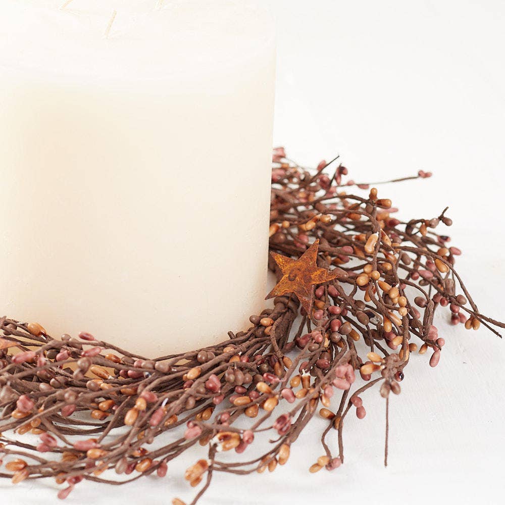 Pip Berry Rusted Star Candle Ring