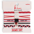 Hair Tie + Bracelet - Game Day (Red)