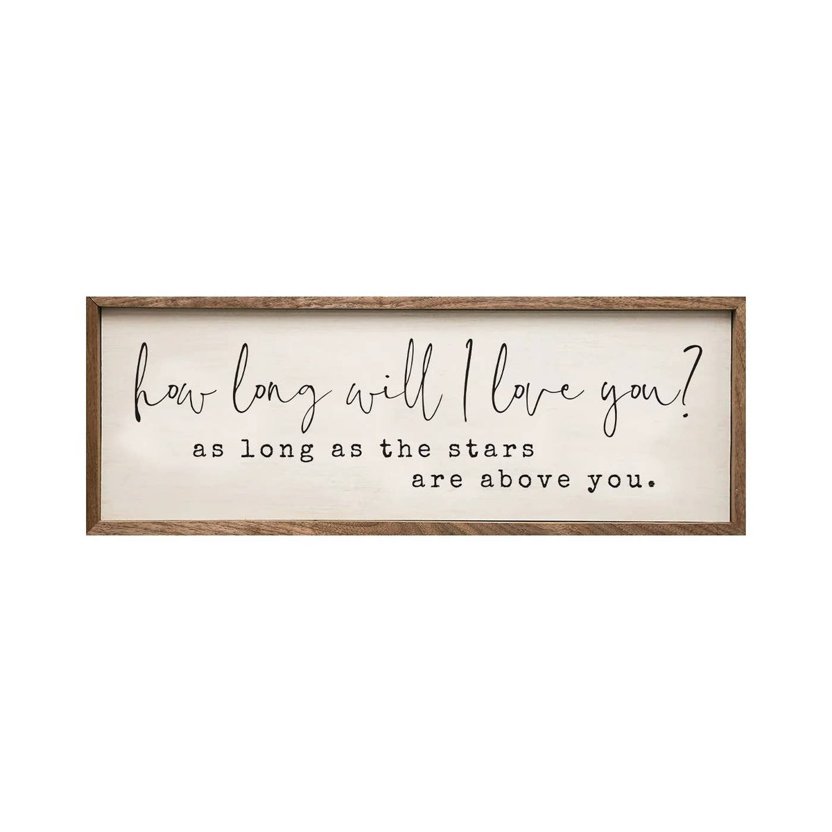How Long Will I Love You