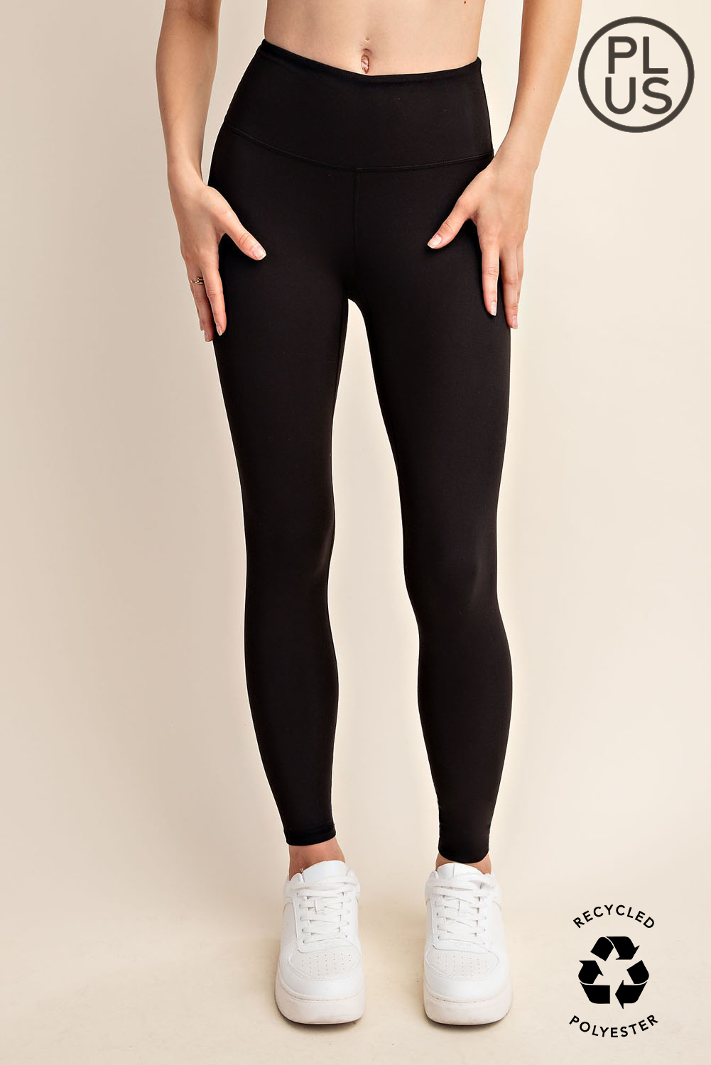 Unbothered Leggings w/ Pocket (Black) - Plus Size