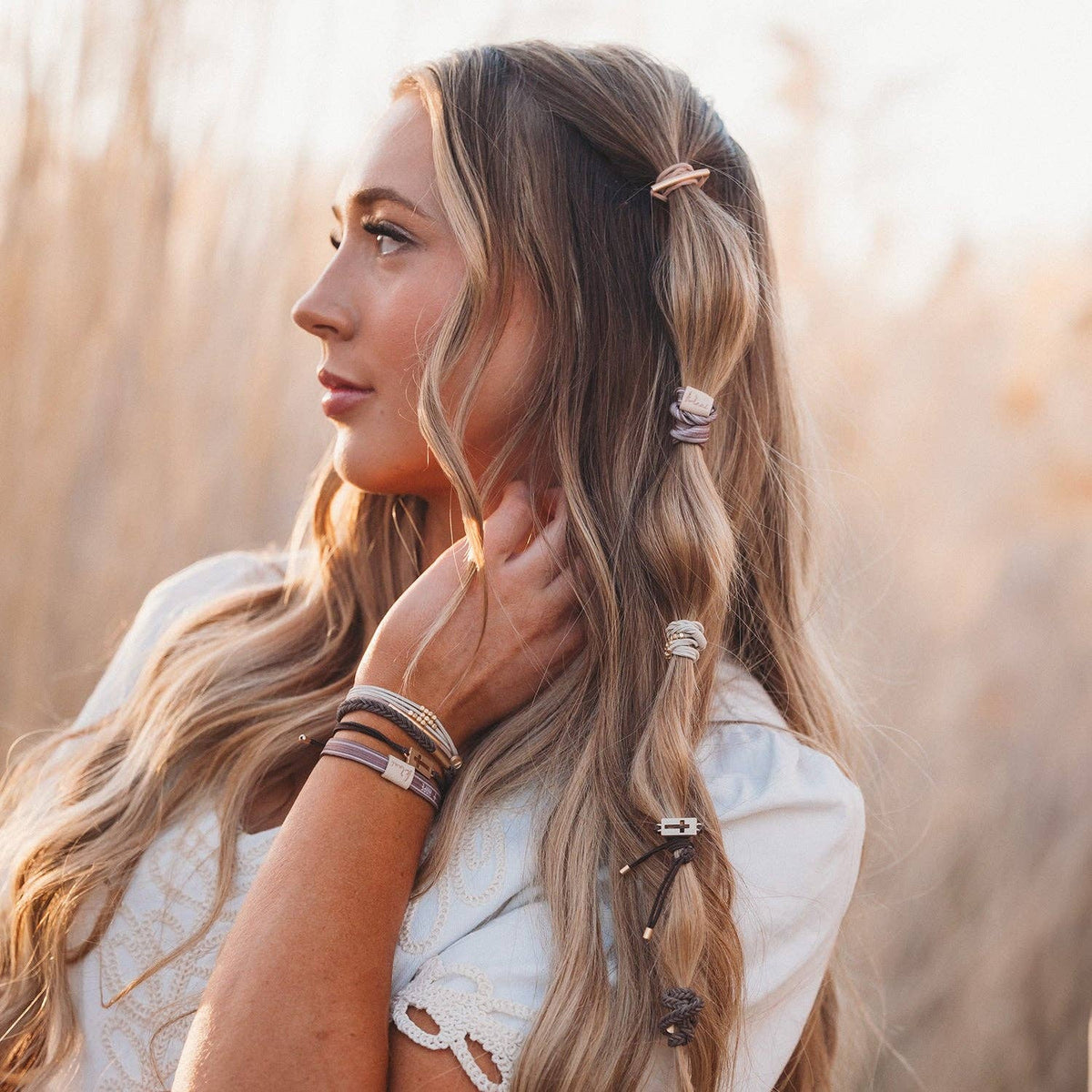 Hair Tie + Bracelet - Faith