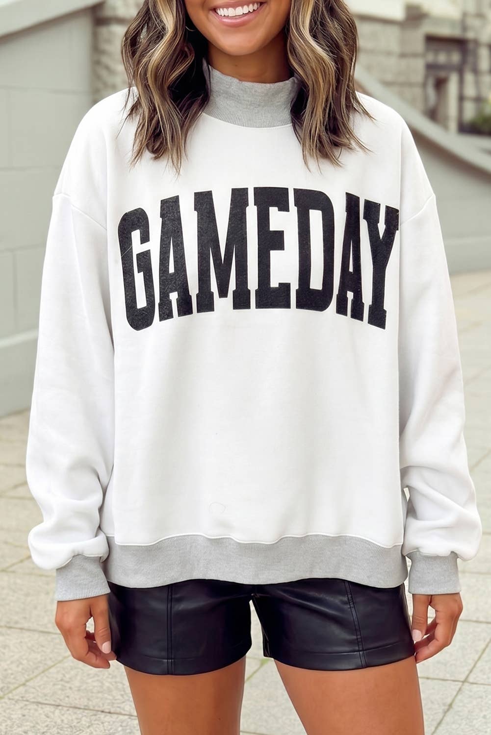 Gameday/Football Reversible Mock Neck